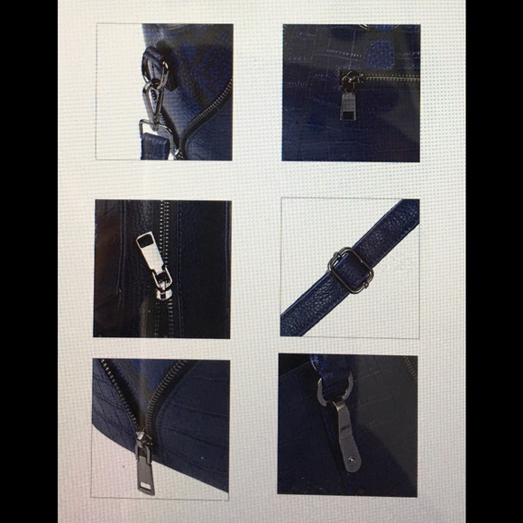 Crocodile & Snakeskin Pattern Genuine Leather Bag. NWOT - Picture 7 of 8